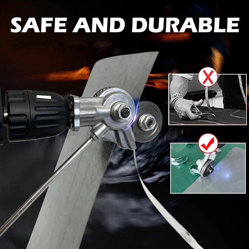 Generic 2 pack Electric Drill Plate Cutter,2024 New Metal Nibbler