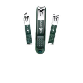 Manicure Tool Set with 16 Pieces, Blackhead Extractor, Ear Pick, Nail File, Scissors, Tweezers, and Skin Care Tools, Green,User Manual