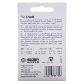 Miradent PIC-Brush Ersatzbürsten fein weiß, 12 Stück