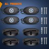 Nilight 4x White LED Rock Light Underbody Glow Lamps for