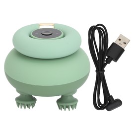 Electric Scalp Massager 4 Claw Head Massager Rechargeable Portabele Waterproof Multifunction Body Relaxtion Device Green
