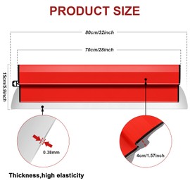 DEKEones 32Inch/80CM Skimming Blade, Stainless Steel Drywall Smoothing Spatula for Large Working Area Wall Decoration Construction Tool