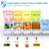 Rainbow 7 Days Pill Organizer, 1 Count Portable Travel Pill
