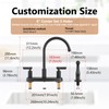 GBBNE Kitchen Faucet with Sprayer 2 Handle Kitchen Sink Faucets