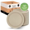 Ibambo Bamboo Disposable Paper Plates - Compostable Plate, PFAS Free