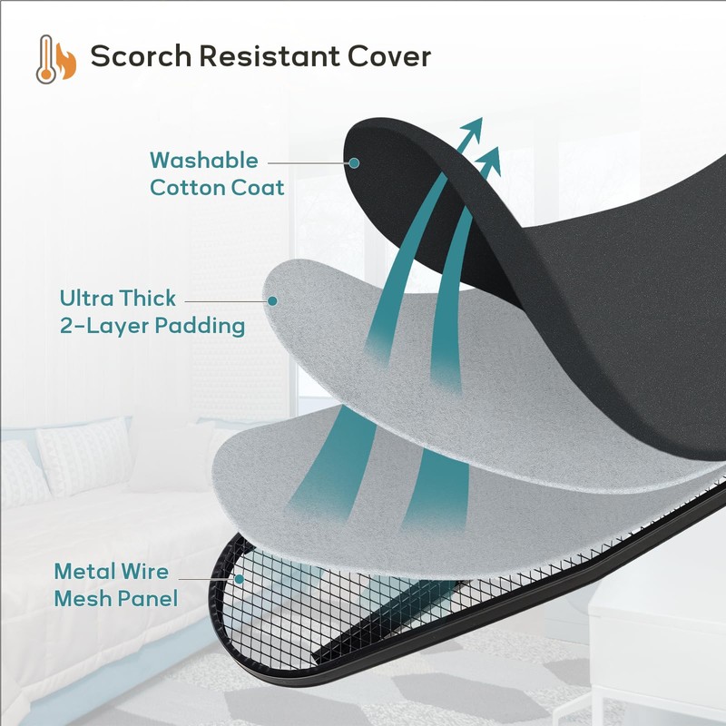 Ironing Board Full Size, RAINHOL 43"x13" Sturdy Iron Board with