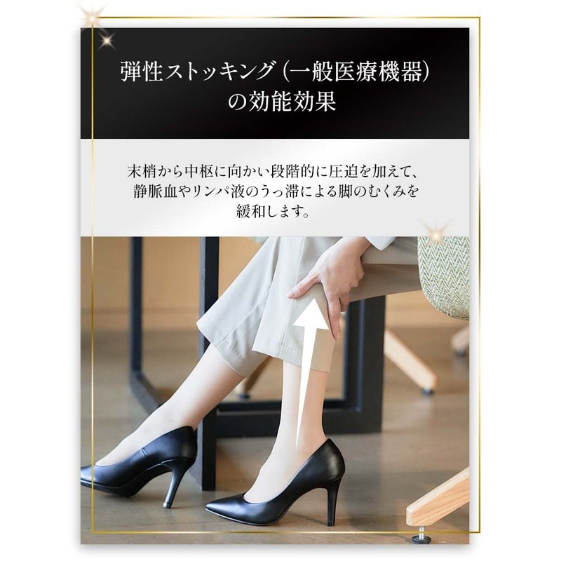 [General Medical Equipment] MediQtto Medical Nudy Beige, Swelling, Elastic Stockings,