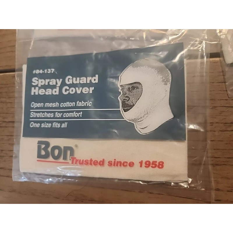 bon 12 PACK BREATHABLE OPEN FACE HEAD SOCK FOR PAINT