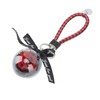 Eternal Flower Keyring Beautiful Rose Pendant Handmade Preserved Keychain for