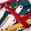 Goeielewe 100 Pcs Plastic Paper Fasteners Colorful Plastic Document File