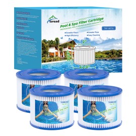 TOREAD Replacement Bestway Spa Filter Replacement for Type VI, Coleman SaluSpa 90352E, Pack of 4