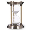 60 Minute Hourglass Sand Timer with Metal Frame, Big Size