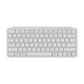 Keychron B1 Pro Ultra-Slim Wireless ZMK Custom Keyboard, Programmable Bluetooth/2.4 G/Wired Lightweight with 1200-Hour Long Battery Life Quiet Key for Mac/Windows - Ivory White