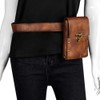Steampunk Hiking Waist Bag Dark Brown Women's Multifunction Fashion Trumpet