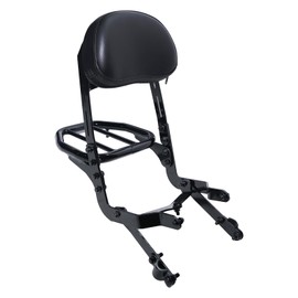 JMCHstore Backrest Cargo Rack for Coleman CT200UEX Mini bike 196cc, Adjustable Sissy Bar for Axis M200 Viper Hisun 200-3 200cc Trail bike Cushion Luggage parts