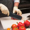 Dsmile 4 PCS Kitchen Knife Set,Black Stainless Steel Knives with