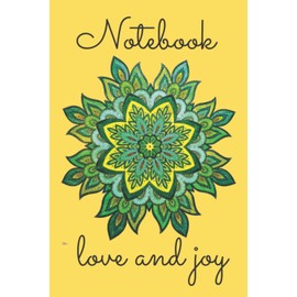 NOTEBOOK LOVE AND JOY: Modern Mandala Notebook 6x9'' with 120 Blank Graph Paper for Math , Accounting , Bookiping , Bugeting or even as a Gift