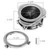 Garbage Disposal Flange, 3 Bolt Mount Stainless Steel Kitchen Sink