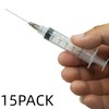 15 Pack 5ml 22Ga Plastic Syringe with Measurement for Scientific