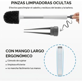 SetSail Juego de 2 Escobillas y Soporte para Inodoro con Tapa Automática k014 Tb-2p-SS