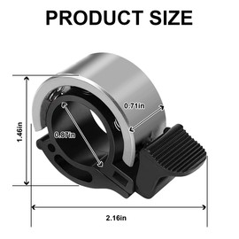 Ruayia Bicycle bell, bicycle bell, mountain bike, mini bicycle bell, bicycle bell, gravel bike for MTB mountain bikes, road bikes - splitter