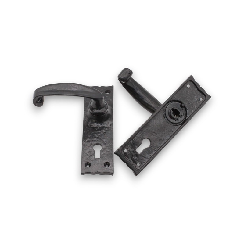 Infinity Decor Old Rustic Black Cast Iron Hand Forged Fleur