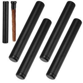 Xialvyu Pack of 4 Joint Case Aluminium Joint Box 110 x 15 mm, Joint Case Waterproof Joint Tube Holder Clean Design Accessories Storage (Black)