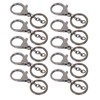 10Pcs Key Chain Plating Non Fading Simple Keychain Bag Buckle