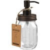 Amolliar Mason Jar Liquid Soap Dispenser, Rustproof 304 Stainless Steel