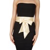 BlackButterfly Bridal Wedding Bridesmaid Satin Sash Belt (Champagne, 5 CM