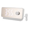 Digital Alarm Clock Rechargeable LED Mirror Alarm Clock -10°C‑50°C Temperature