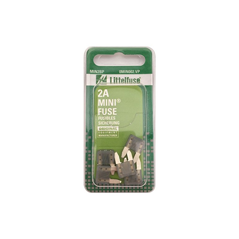 Littelfuse 0MIN002.VP MINI 32 Volt 2 Amp Carded Blade Fuse,