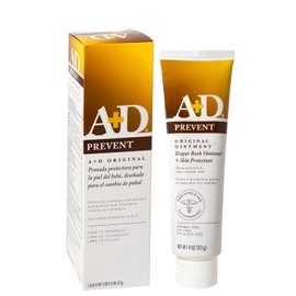 A+D Prevent Pomada para Rozaduras de Pañal en Bebés 113 g | Hipoalergénica | Vitamina A y D, Lanolina | Libre de Parabenos, Ftalatos, Sulfatos y Colorantes