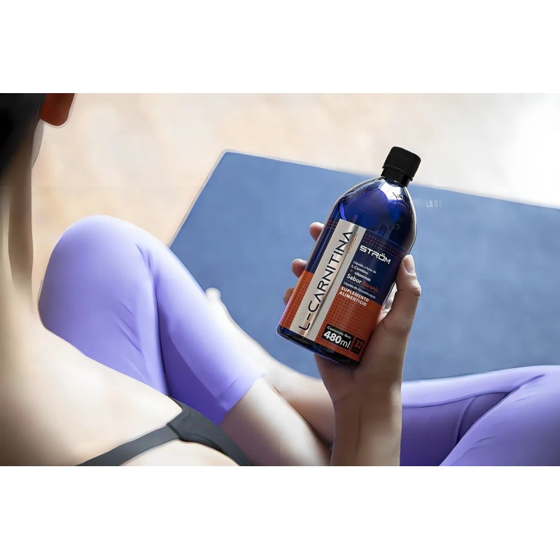 Strom L-carnitina Líquida 480 Ml Con Complejo B 32 Porciones