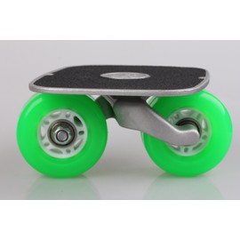 JINCAO Green Portable Roller Road Drift Skates Plate Anti-Slip Board Aluminum Truck with PU Wheels with ABEC-7 608 Bearings
