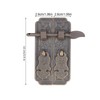 Cabinet Faceplate Brass Material Bronze Auspicious Bat Pattern Retro Chinese