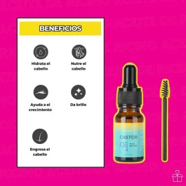 Aceite De Ricino Orgánico Crecimiento De Cejas Pestañas