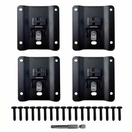 Anclajes de caja de cama, clips de amarre y placas para Ford 2015-2025 F150 F250 F350 y accesorios de cama de camión Raptor (4 unidades), reemplaza FL3Z-99000A64-B (amarres y placas)
