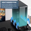 Hovadova Mobile PC Tower Stand, Adjustable Metal Computer Tower Stand,