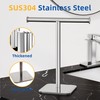 RUACQ T-Shape Hand Towel Holder Stand, 12inch Weighted Base Towel