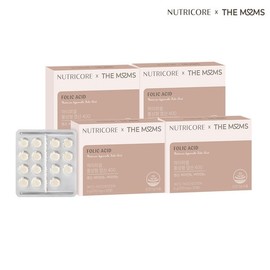NutriCore [뉴트리코어X더맘스] 활성형 엽산 400 30정 x 3+1박스 [Nutricore X The Moms] Active Folic Acid 400 30 Tablets x 3+1 Box