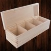 WooDeeDoo Tea Box with Wooden Compartment, Wood, 4 Compartments