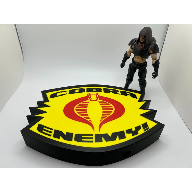 3D Printed GI Joe Cobra the Enemy Logo