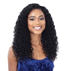 Organique Mastermix Synthetic Weave – Beach Curl 18" (1B Off Black)