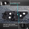 APSVE 2PCS Black Headlight For 2009 2010 2011 2012 2013