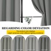 WelvetBLK Light Grey Room Darkening Curtains for Bedroom Living Room