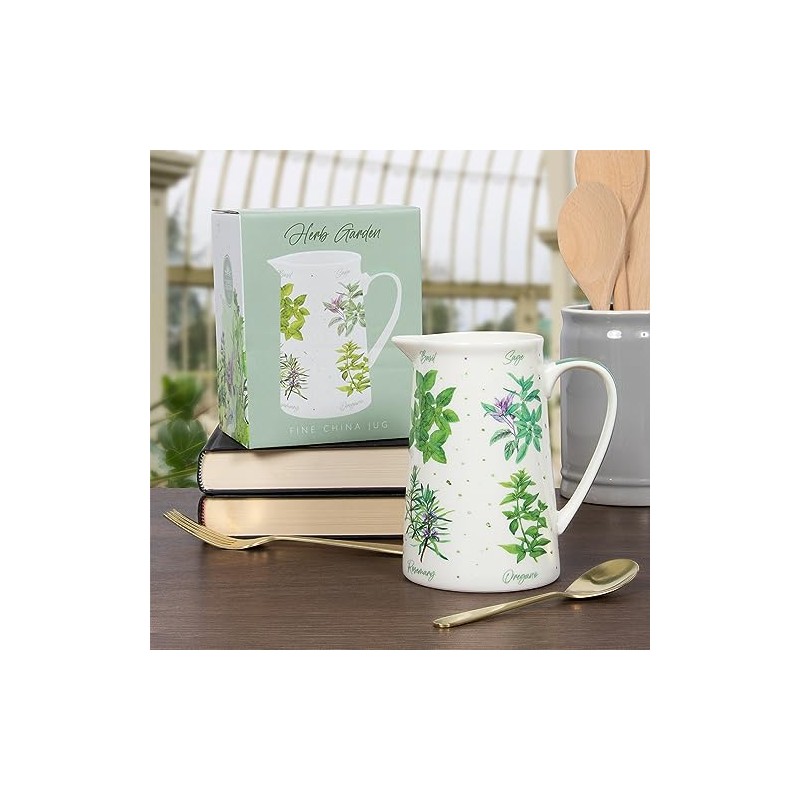 The Leonardo Collection LP95060 Herb Garden Milk Cream Jug, Fine