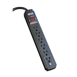 Tripp Lite Supresor de Picos 6 Contactos, 790 Joules, 1.8 Metros, Multicontacto y Protector contra Sobretensiónes (TLP606B)