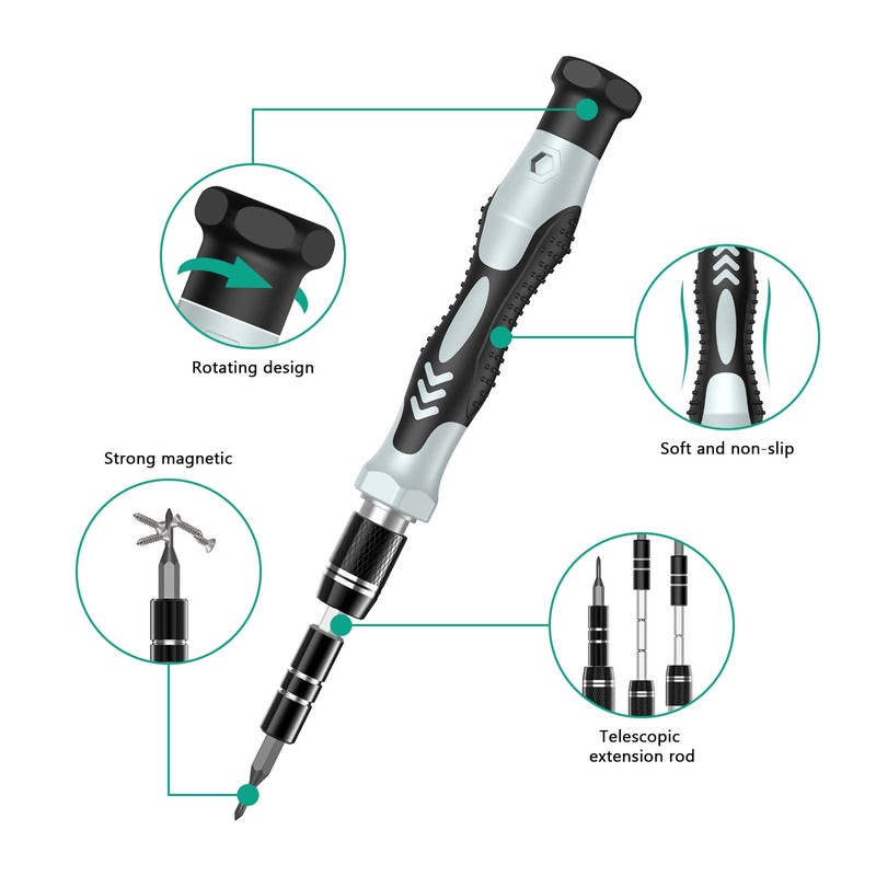 ORIA Precision Screwdriver Set, 132 in 1 Magnetic Repair Tool