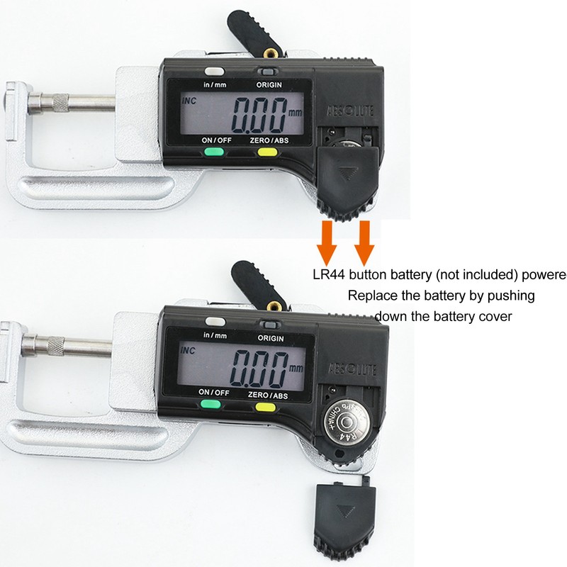 Digital Display Thickness Gauge Detachable Horizontal Thickness Measuring Tool for
